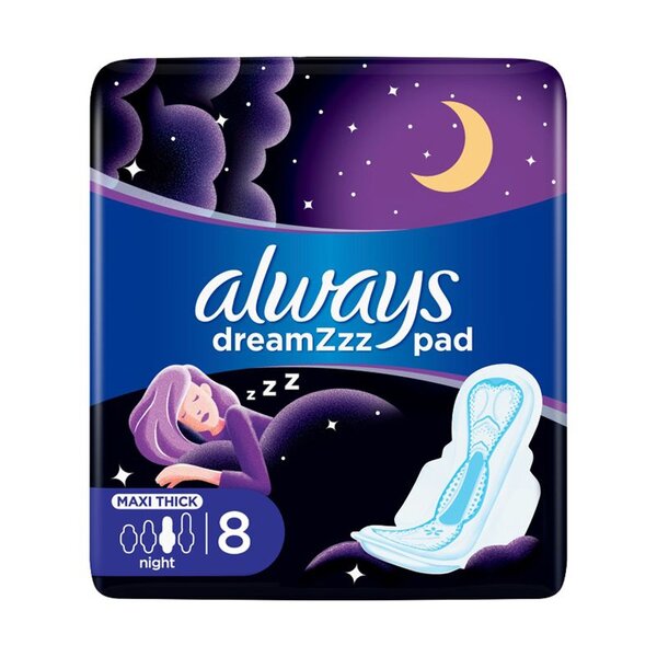 Always Maxi Thick Night Dreamz 8 Pads
